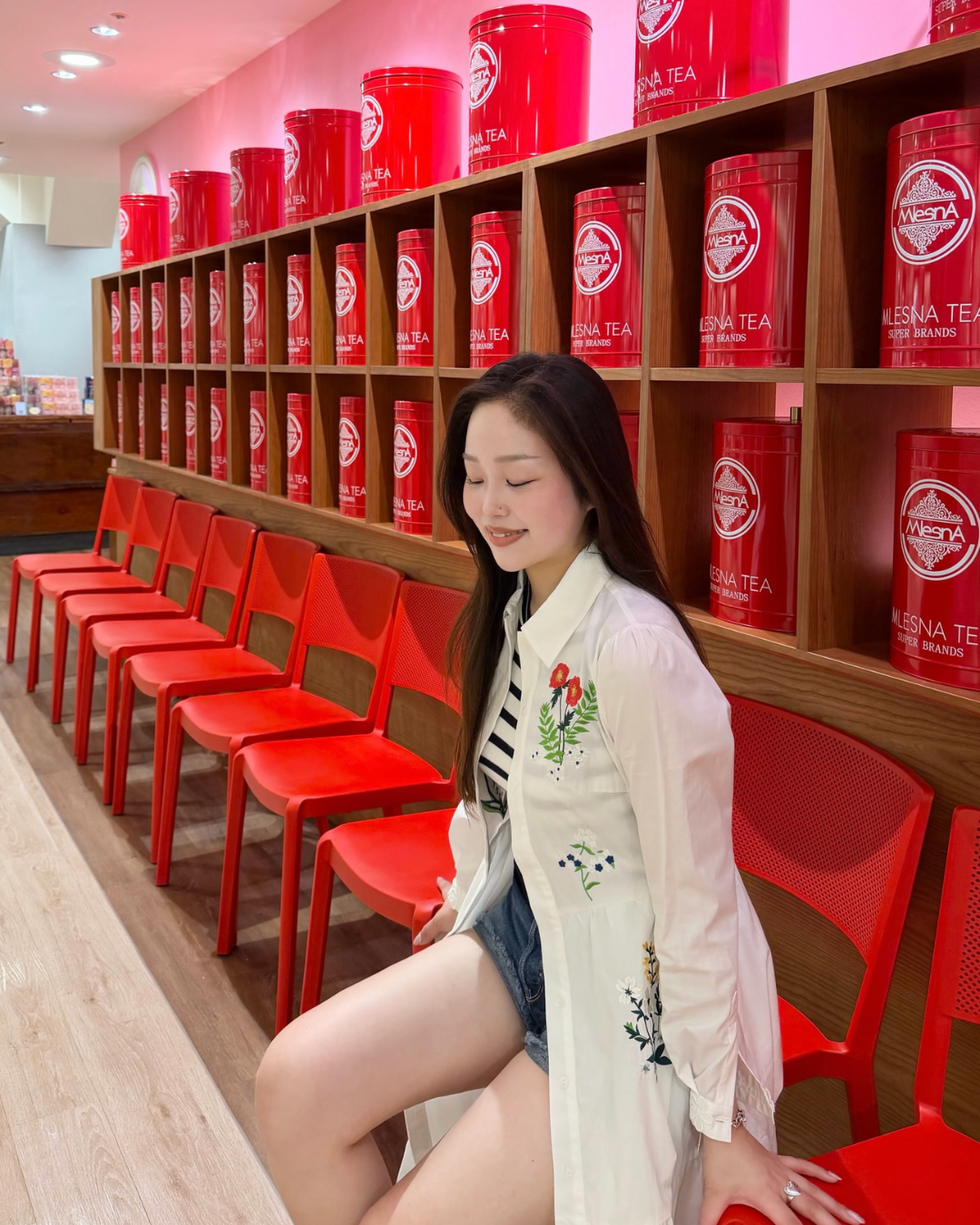 エンブロイダリーシャツワンピース Reika(161cm)