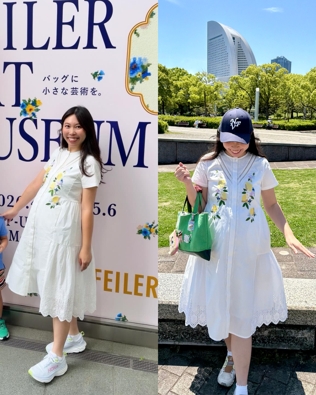 マタニティでも快適に着られる♡レモンシャツワンピース♡