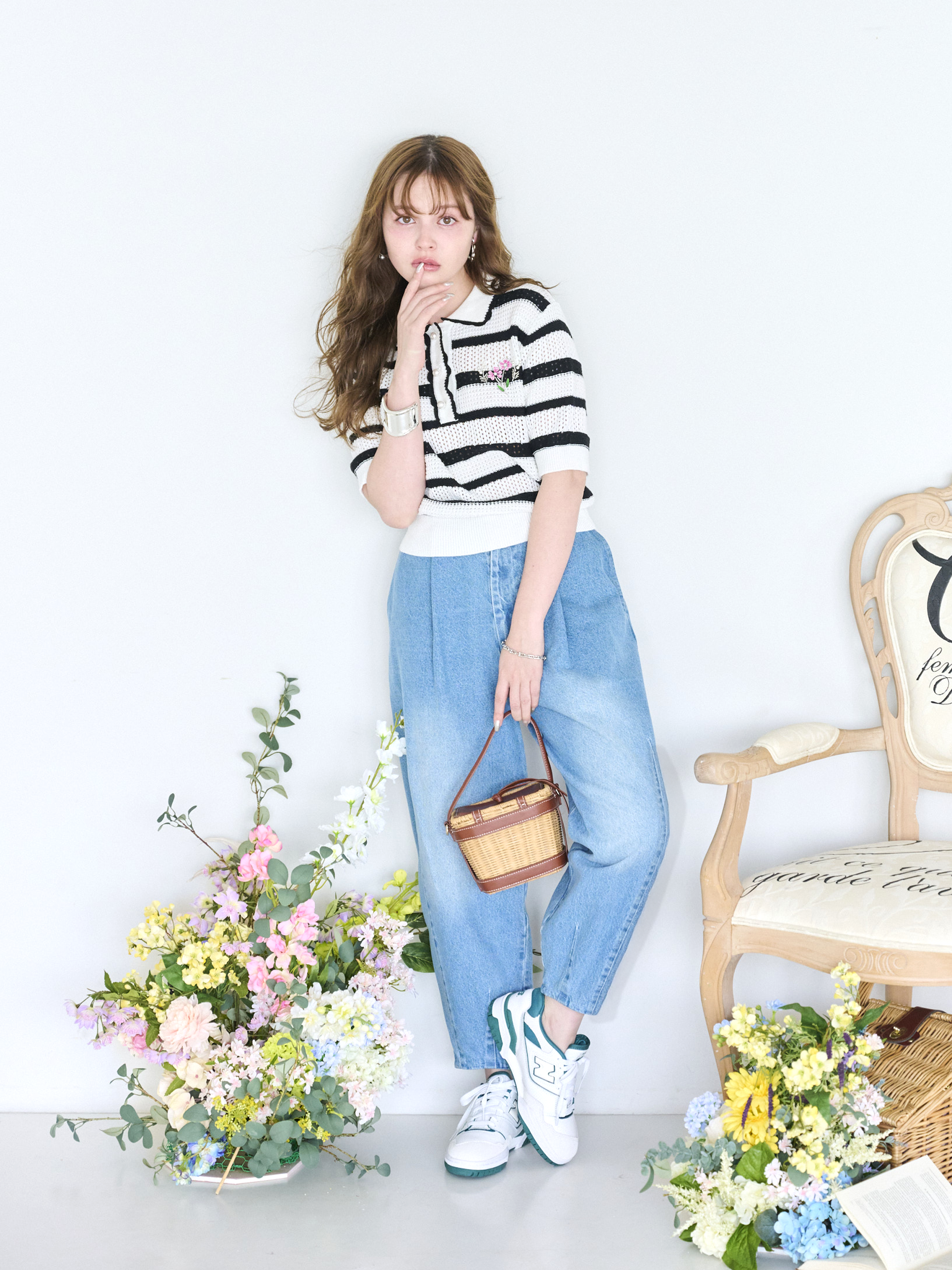 model : H160 着用サイズ : 0サイズ