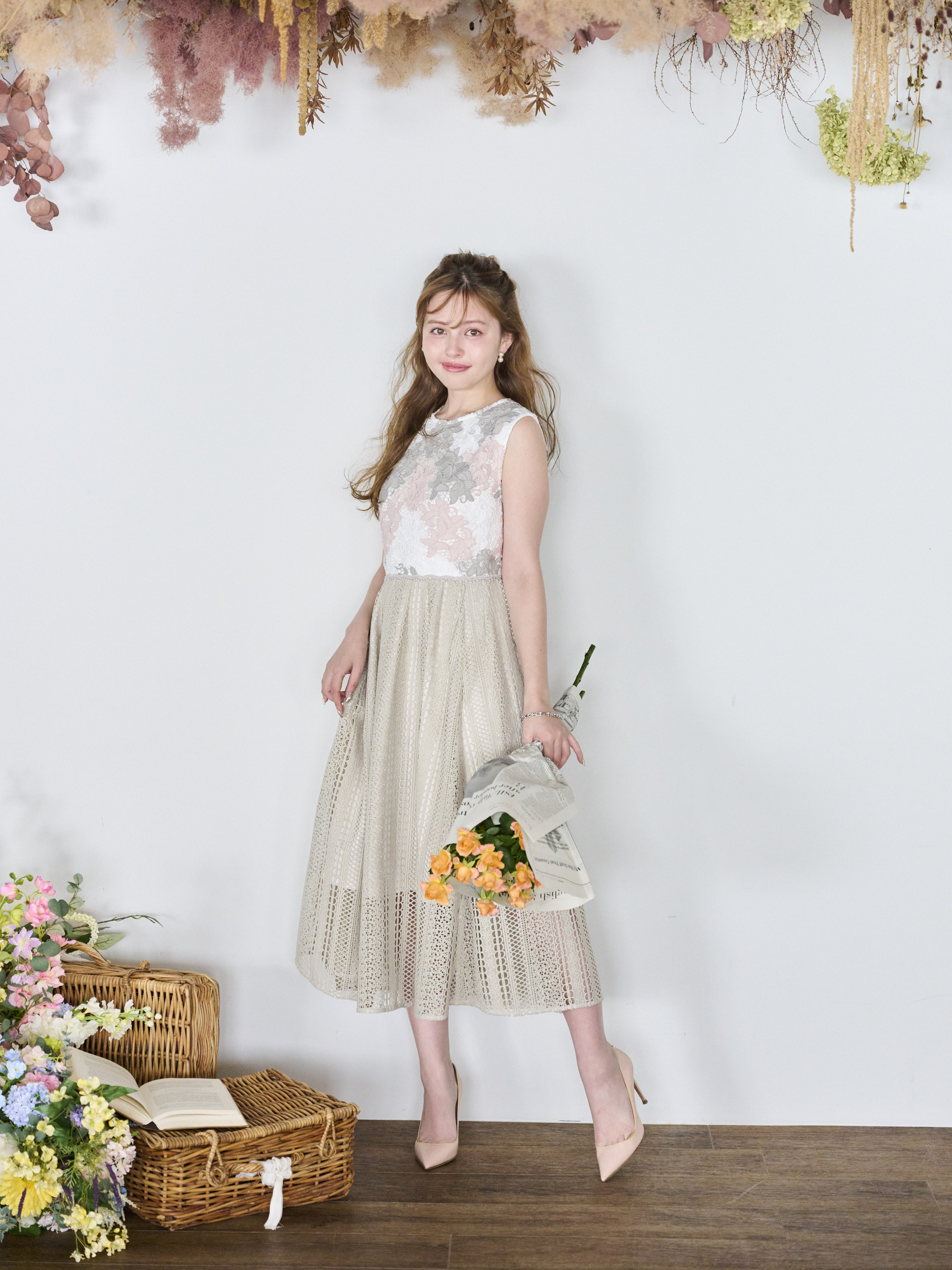 model : H160 着用サイズ : 0サイズ