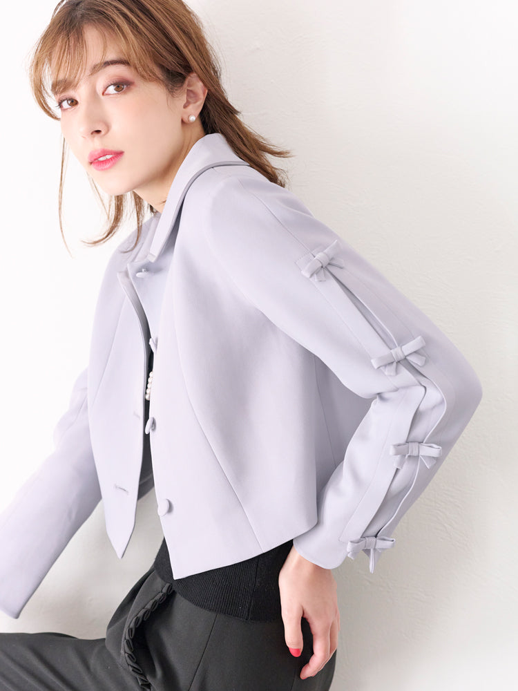 リボンジャケットセットアップ