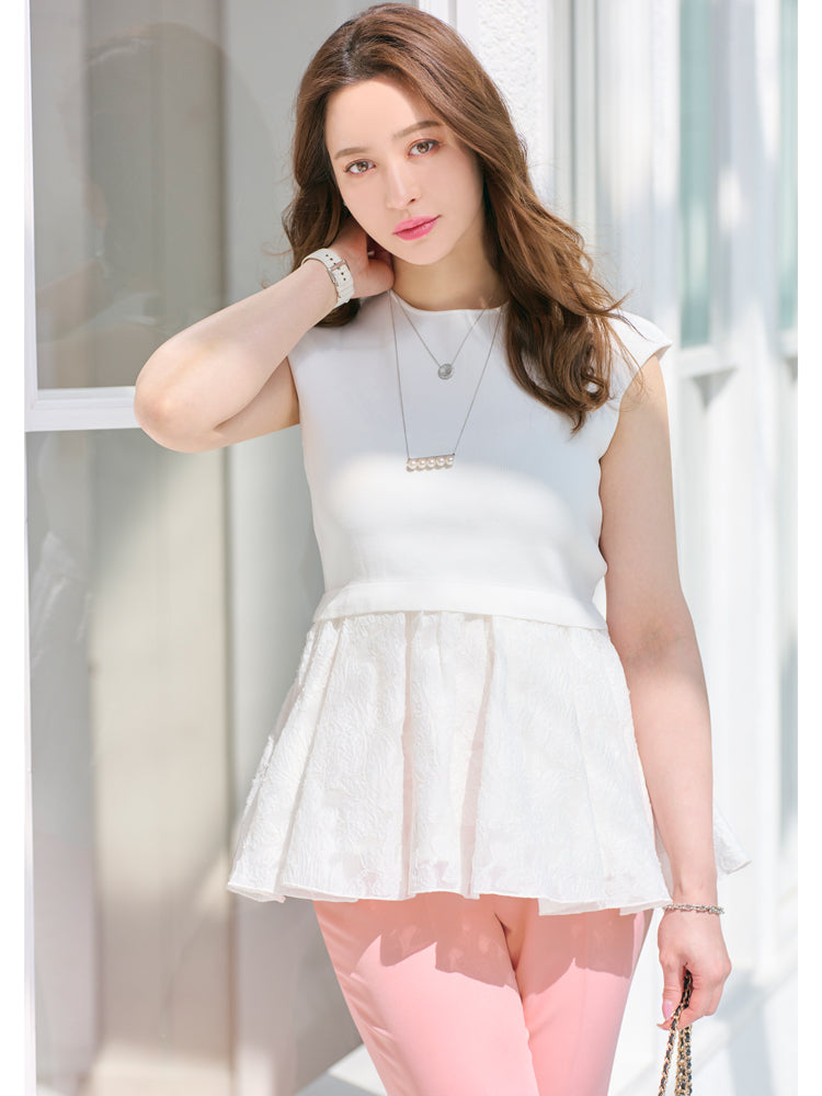 ドッキングペプラムトップス