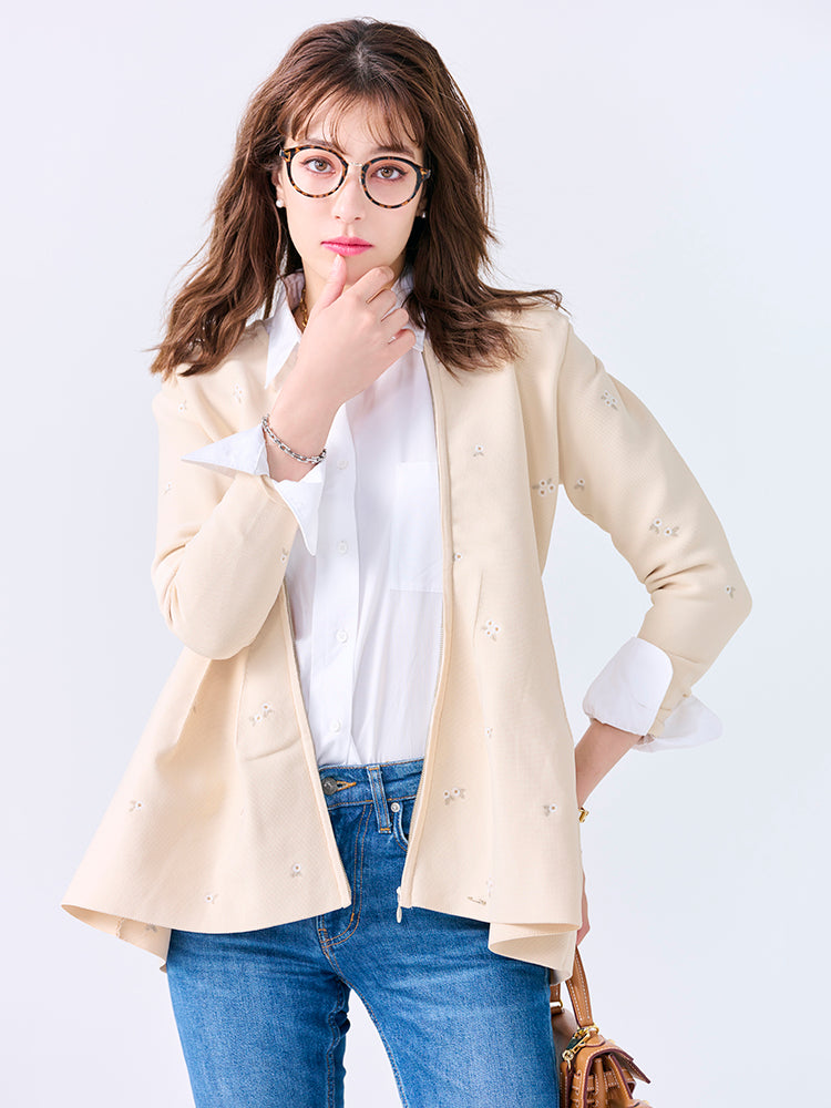 フローレットニットジャケット