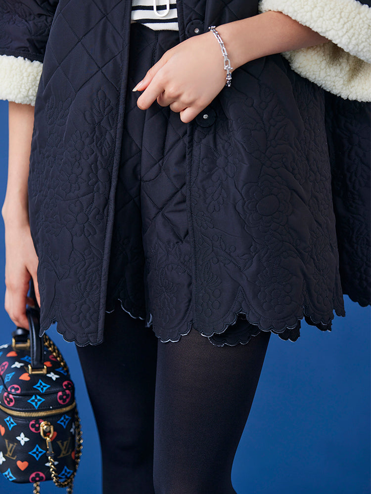 キルティングスカラップショートパンツ