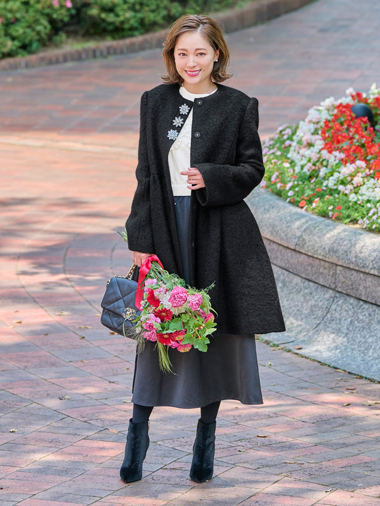 モヘアビジューコート