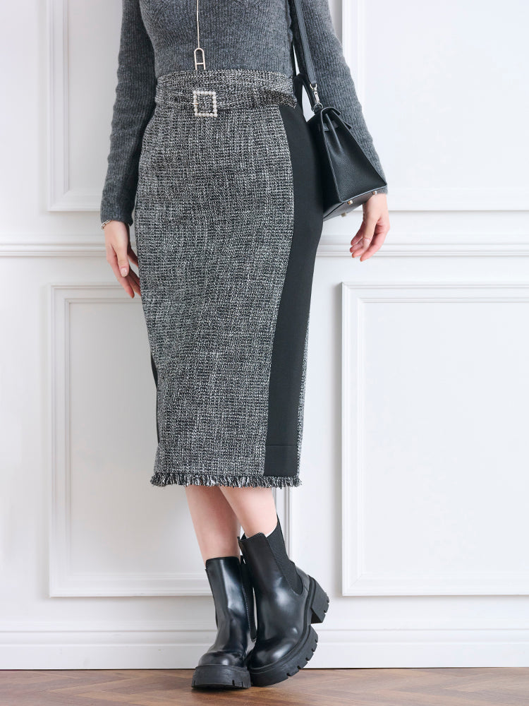 ツイードボンディングスカート