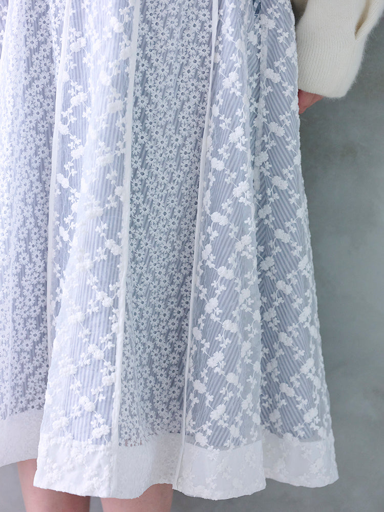 デザインレーススカート