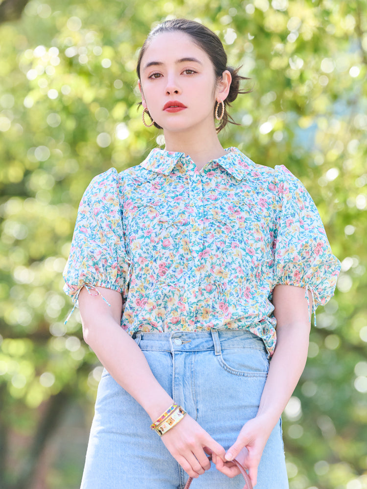 フローレットリボンブラウス