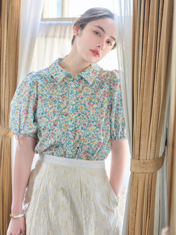 フローレットリボンブラウス