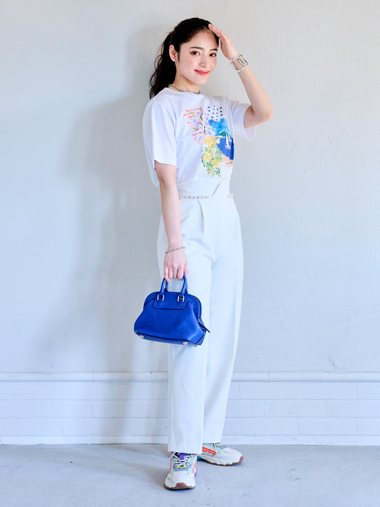 フラワーナポリTシャツ