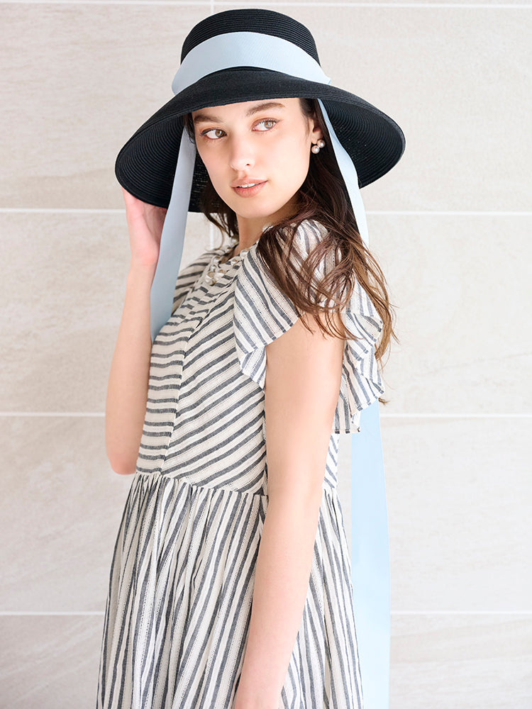 パールミックスストライプワンピース