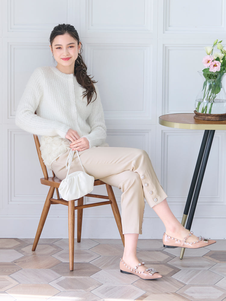 サイドビジューパンツ