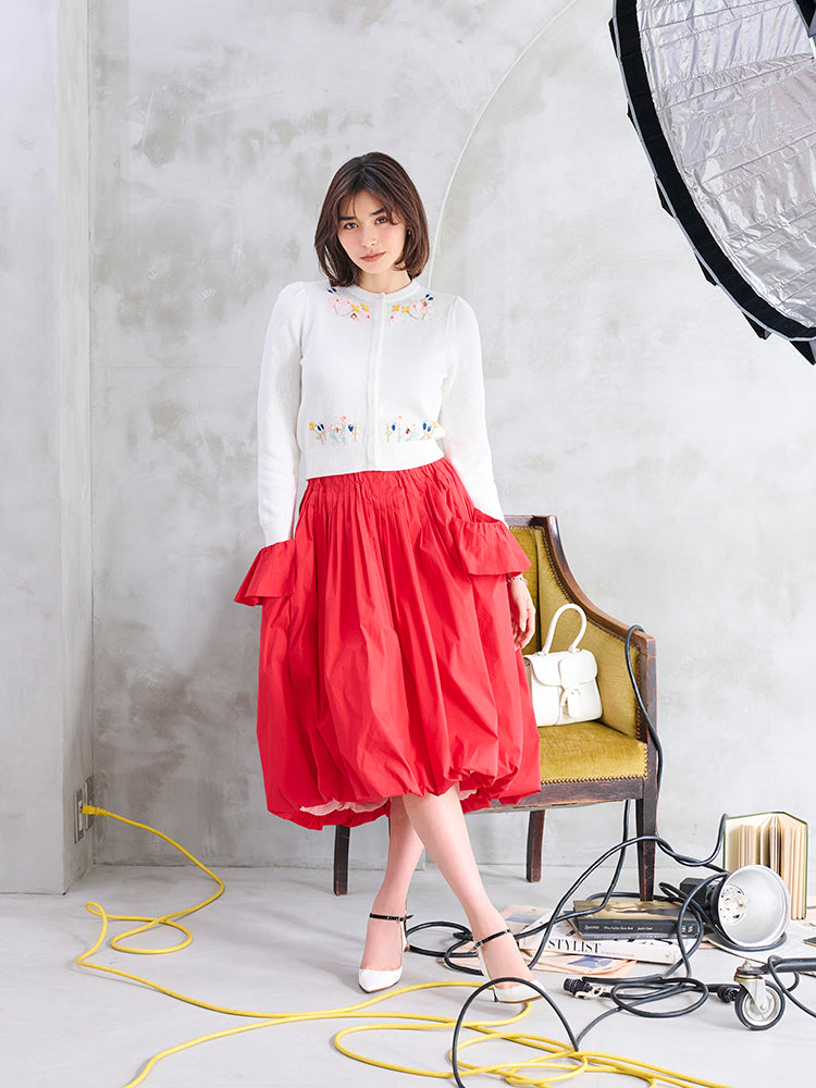 ブルーミングフラワーカーディガン