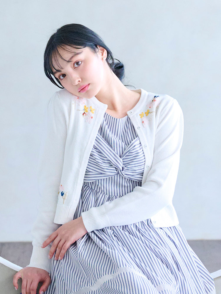 ブルーミングフラワーカーディガン