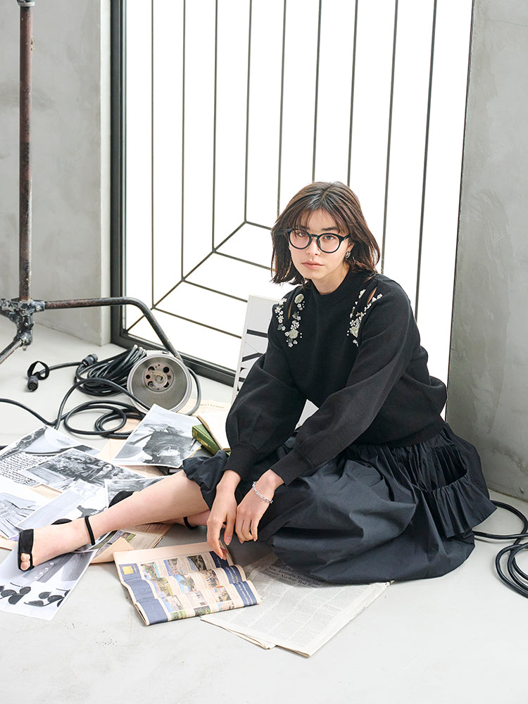 Cabbage フレアヘムバルーンスカート