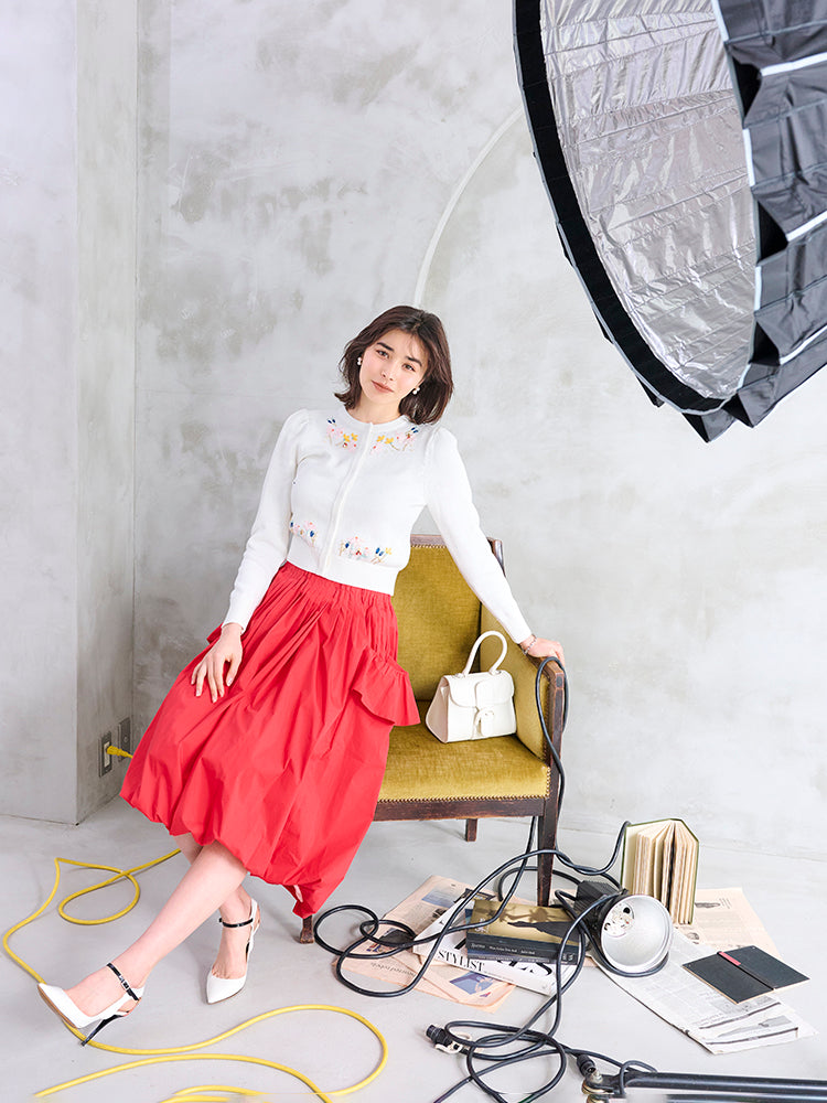 Cabbage フレアヘムバルーンスカート