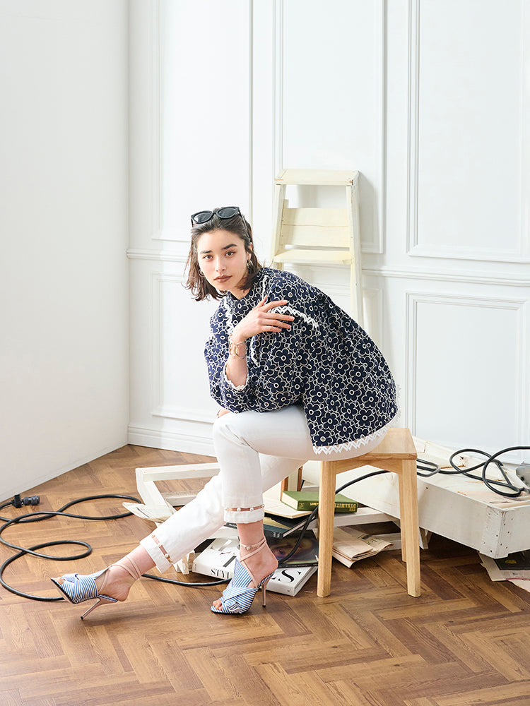 パールコンフィデニムパンツ