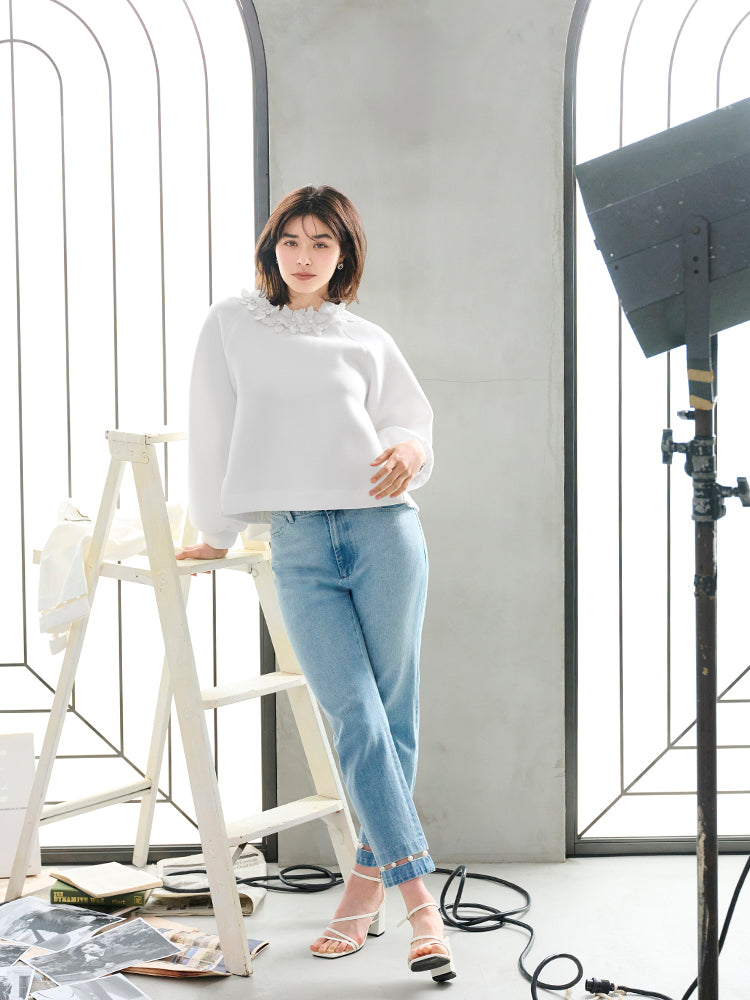 パールコンフィデニムパンツ