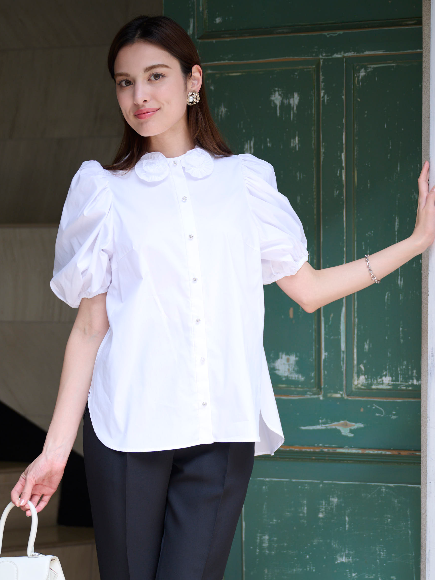 ローズシャツブラウス