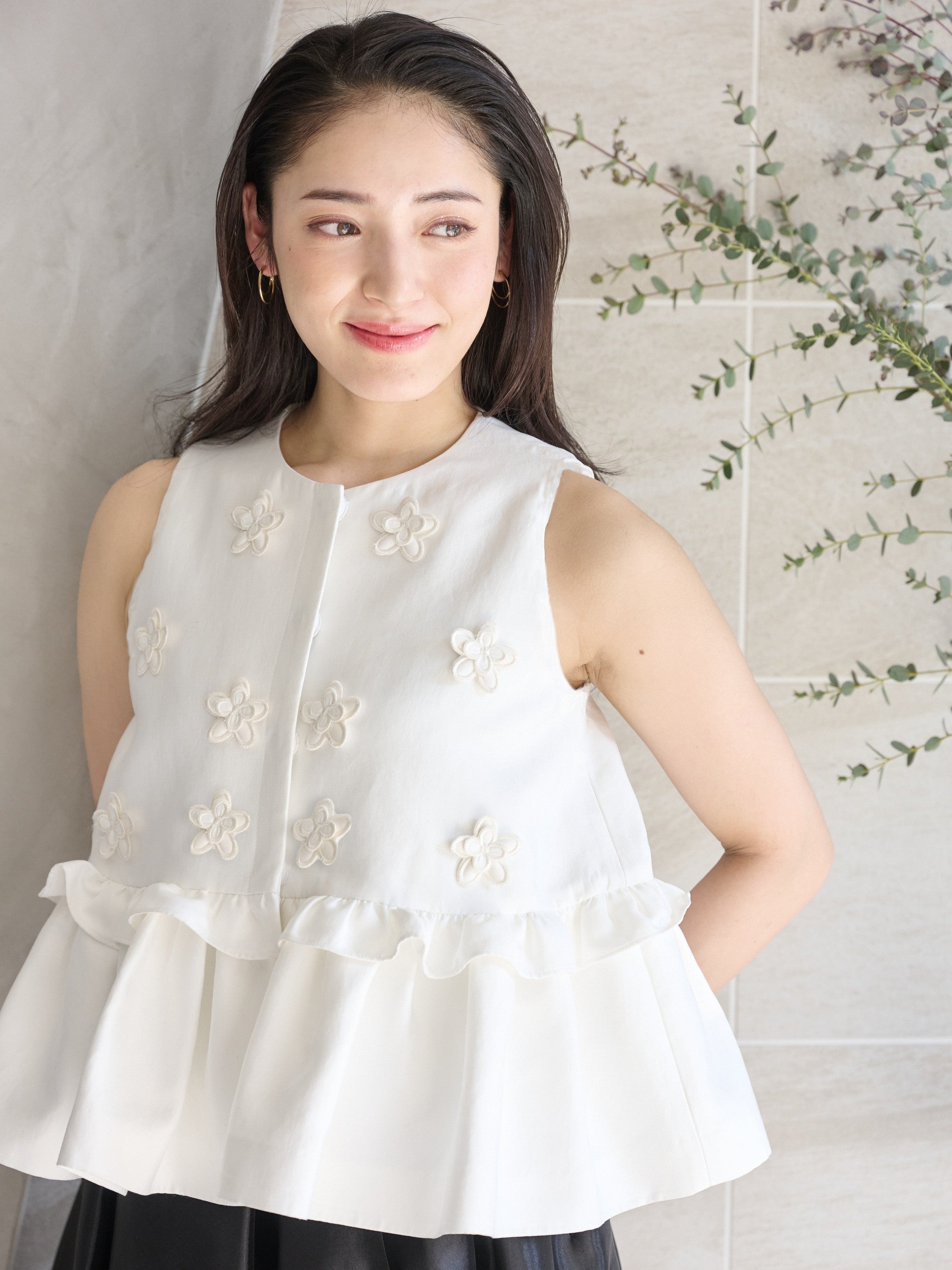 model : H165 着用サイズ : 1サイズ