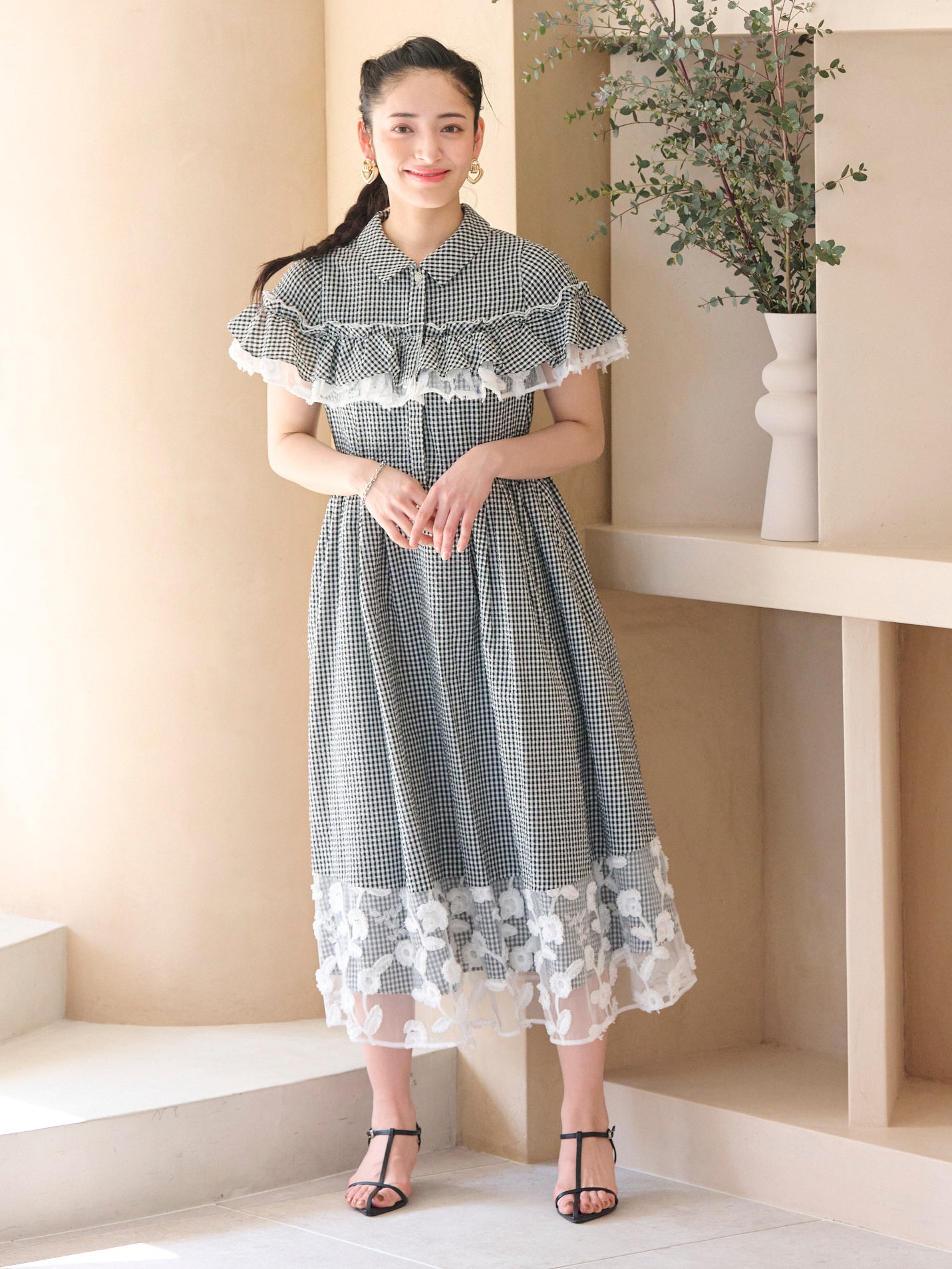 model : H165 着用サイズ : 1サイズ