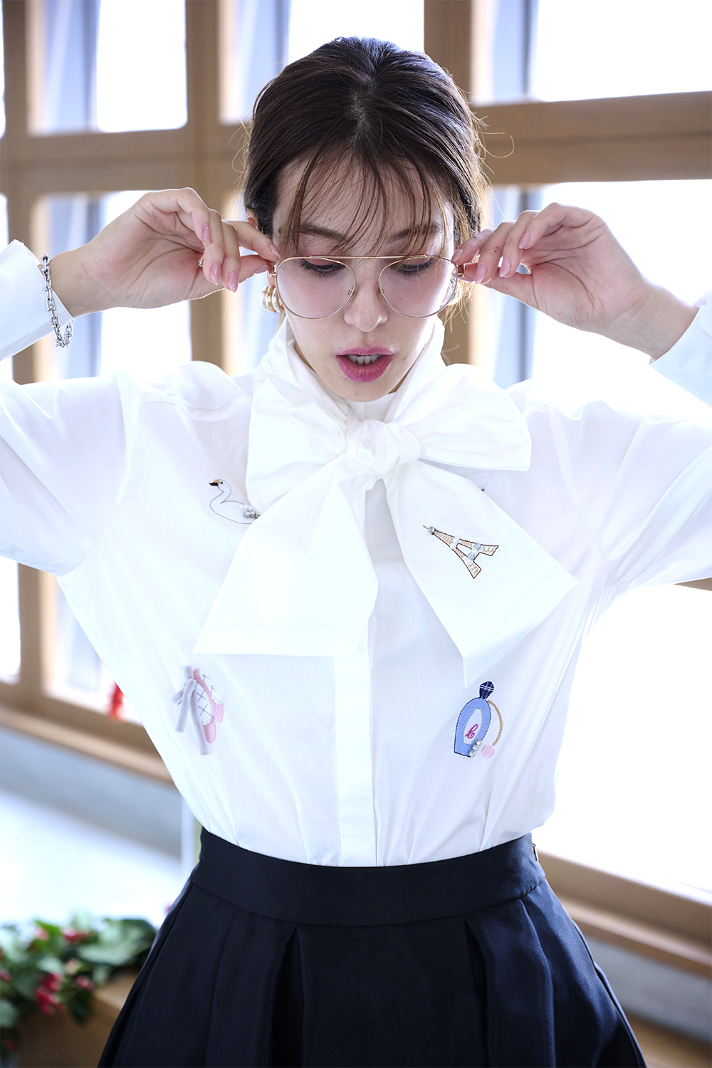 model:H173 着用サイズ:1サイズ 着用カラー:Off White