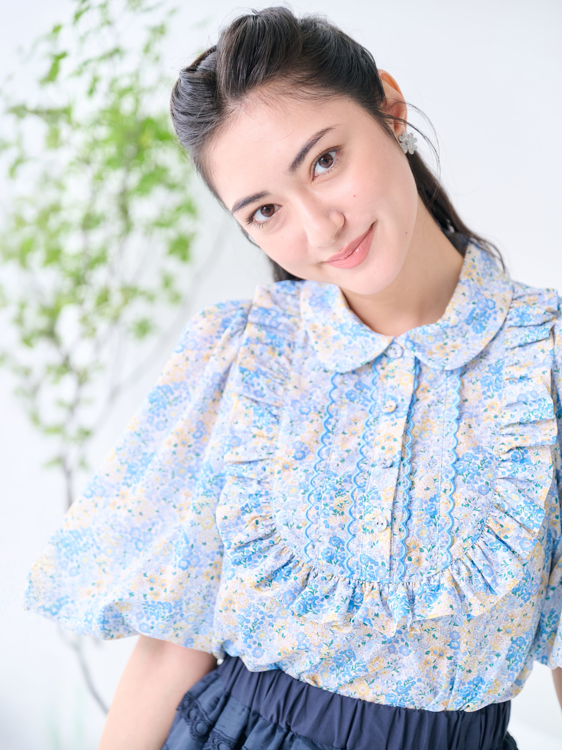 model:H168 着用サイズ:1サイズ 着用カラー:Blue