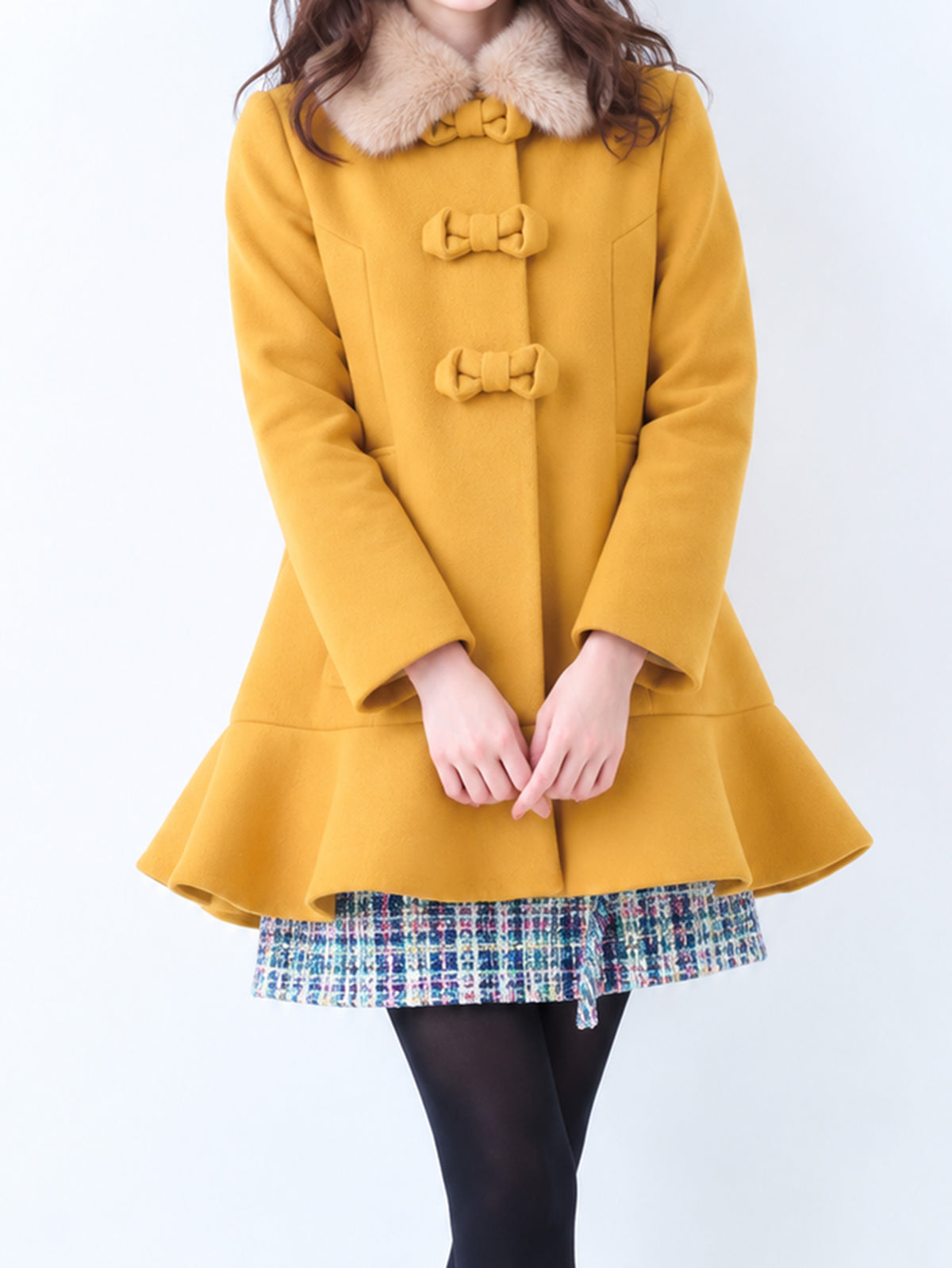 【予約販売】リボンハーフコート