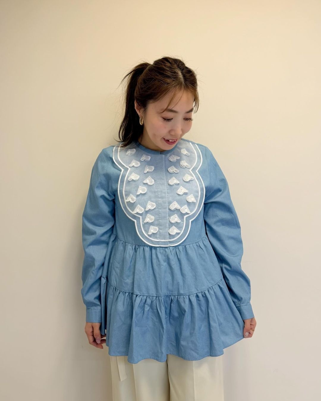 フラワーモチーフブラウス Marina(158cm)