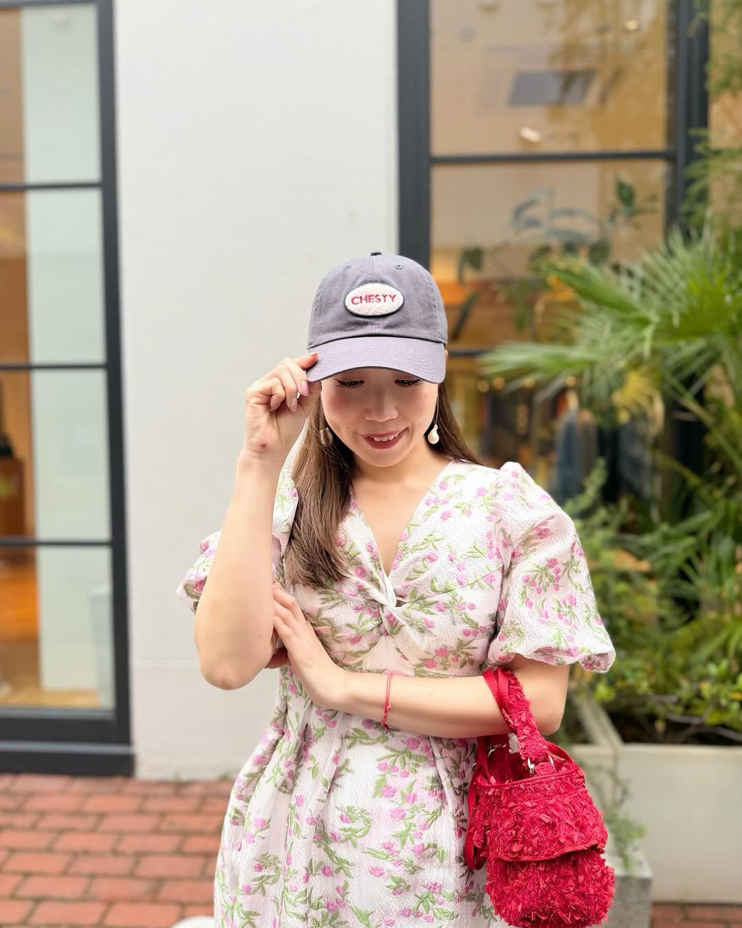 Chestyオリジナルキャップ(patch)スタイリング marina (158cm)