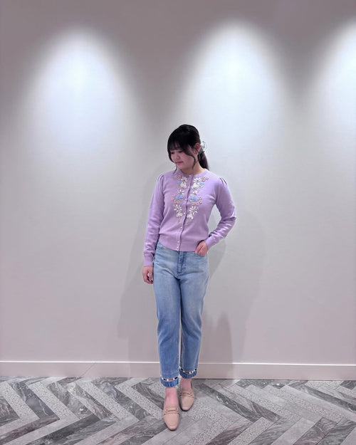 ブルームリボンニットカーディガンスタイリング Ena♡(156cm)