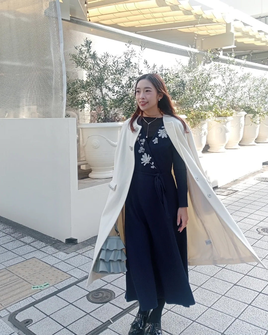 ノーブルカシュクール ニットワンピーススタイリング kana(163cm)