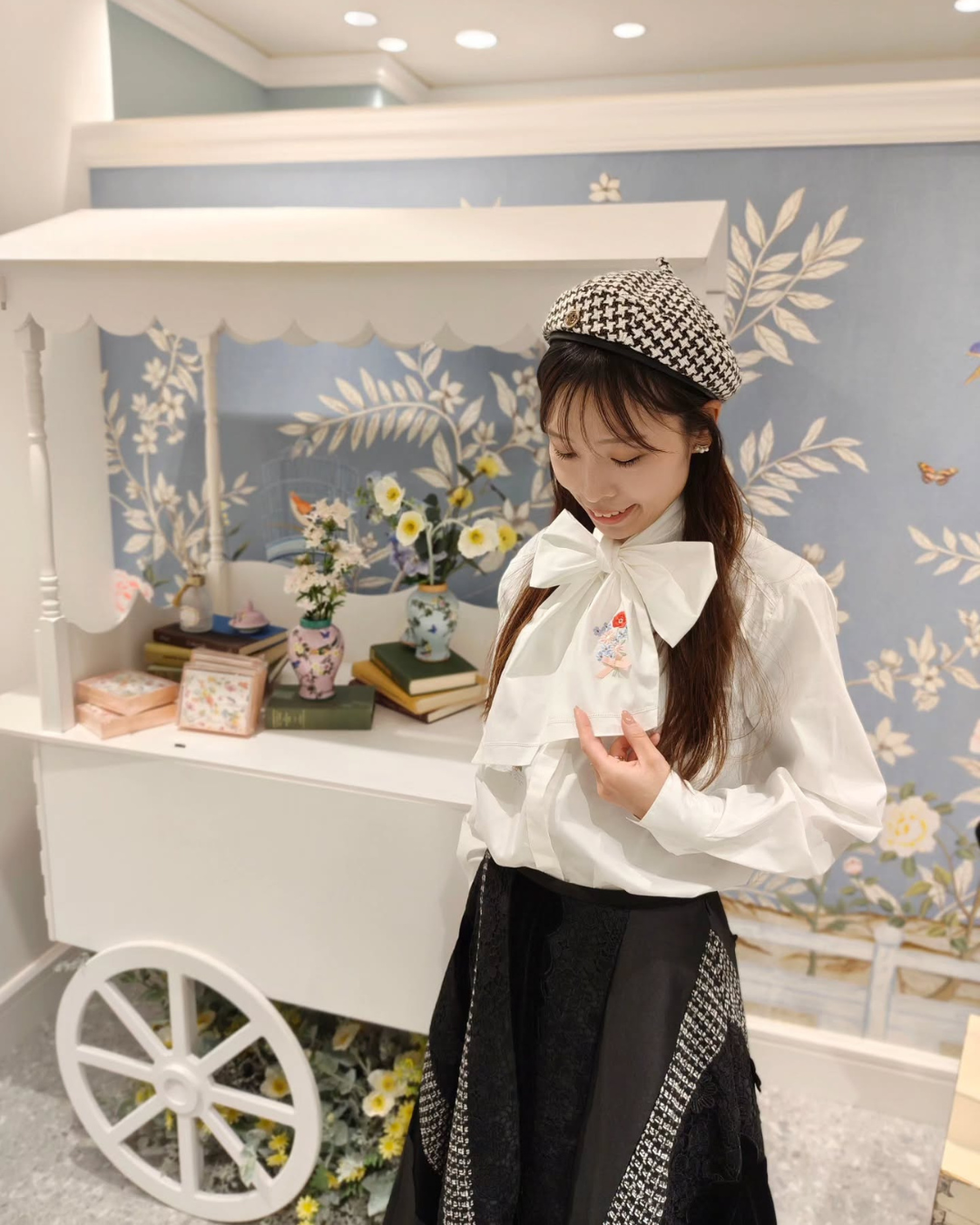 レースパネルスカート スタイリング kana (163cm)