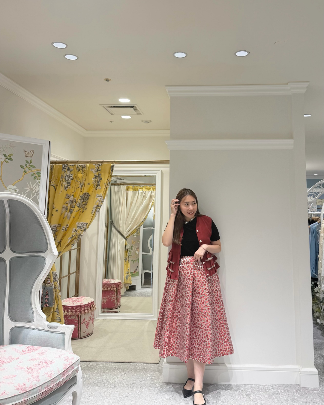 フリルニットベストstyling Marina(158cm)