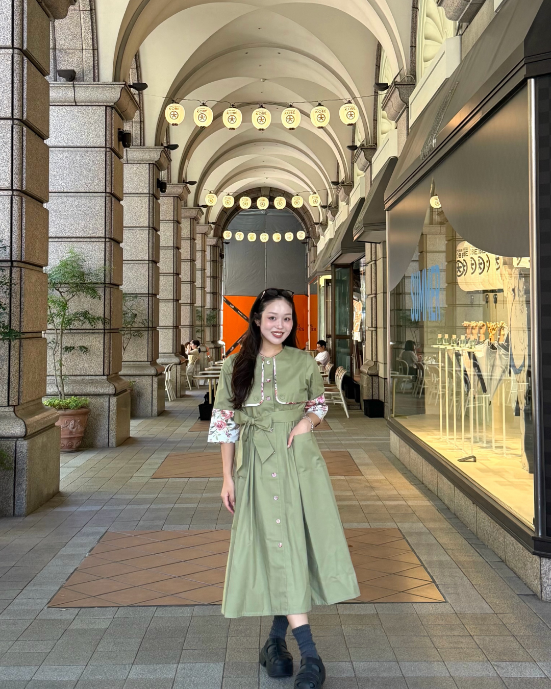 ペタルステッチワンピースReika (161cm)