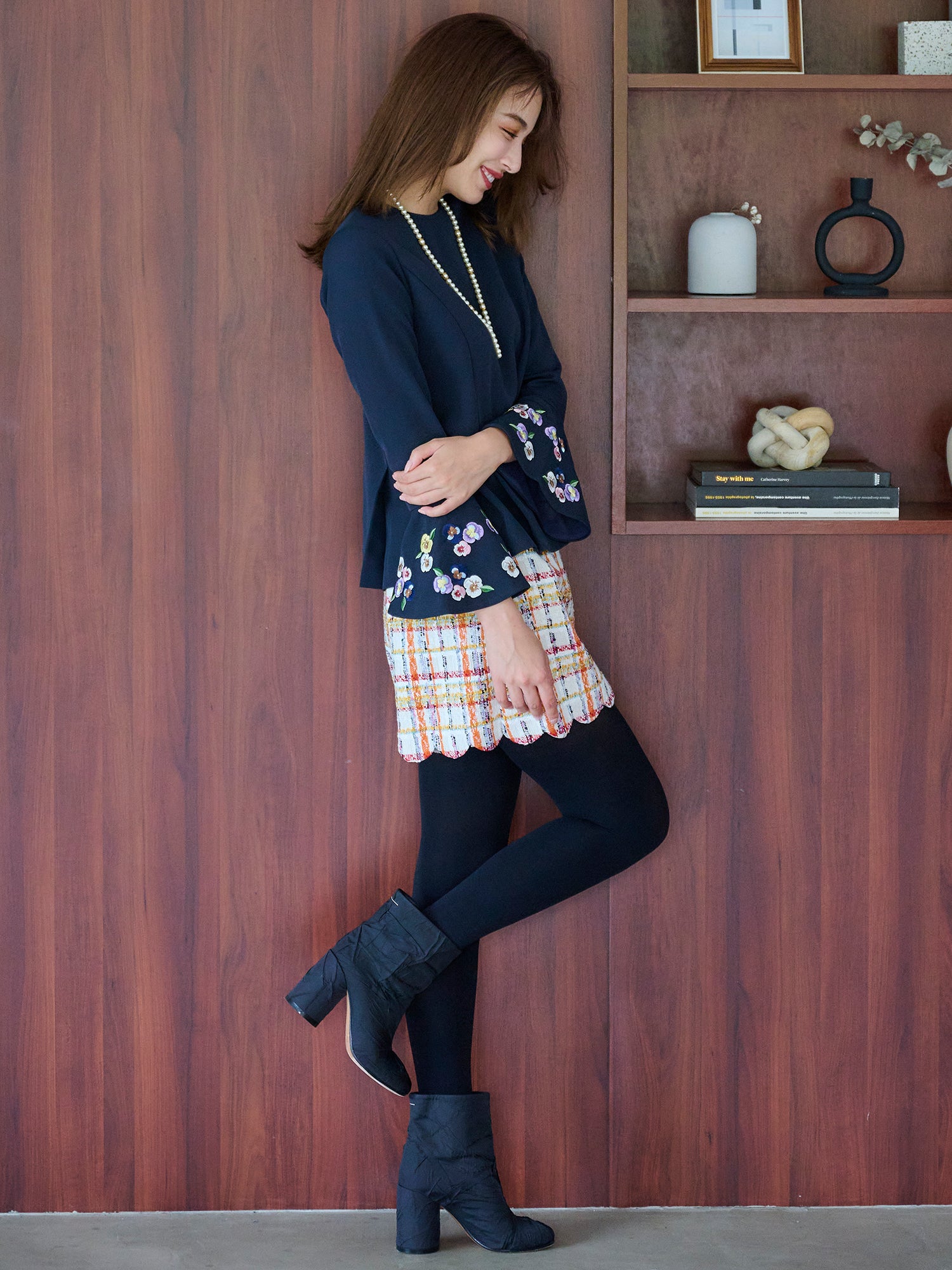 ツイードキュロット