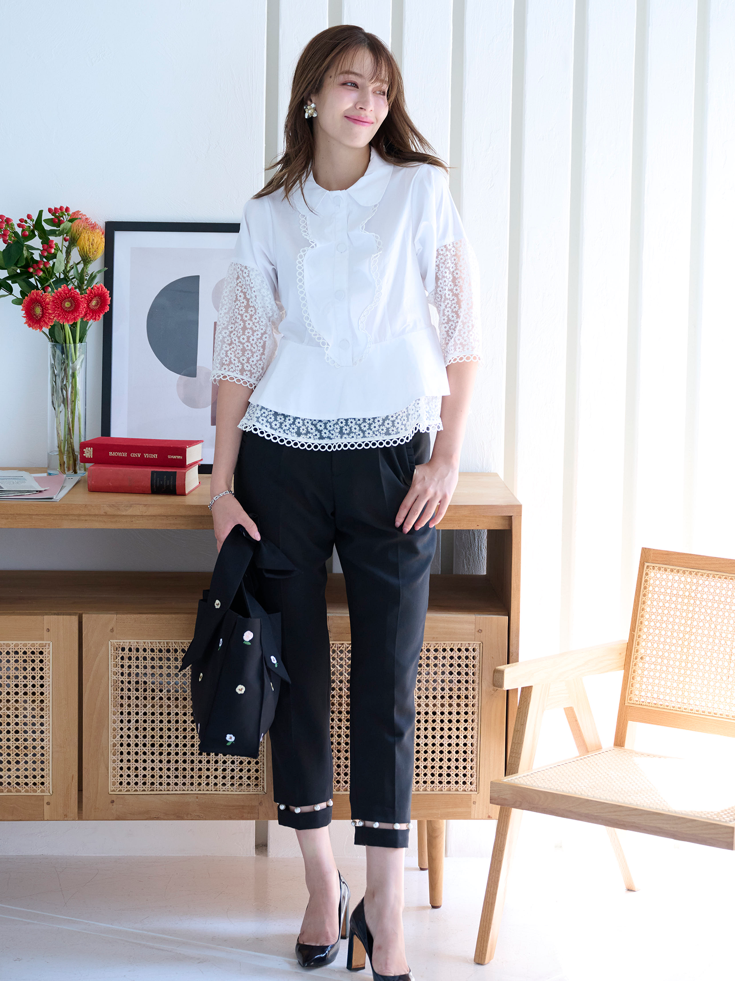 パールテーパードパンツ