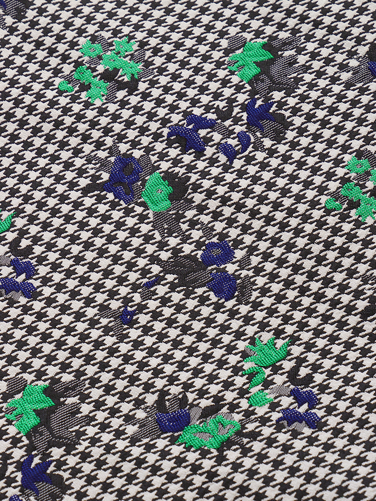 ハウンドトゥース　ショートコート/ミニスカート　SETUP ハウンドトゥース ショートコート/ミニスカート SETUP