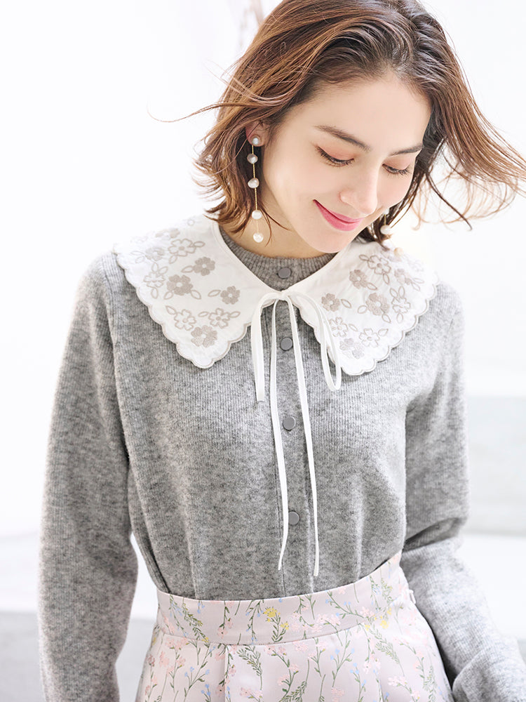 刺繍カラーカーディガン |【公式】Chestyオンラインショップ