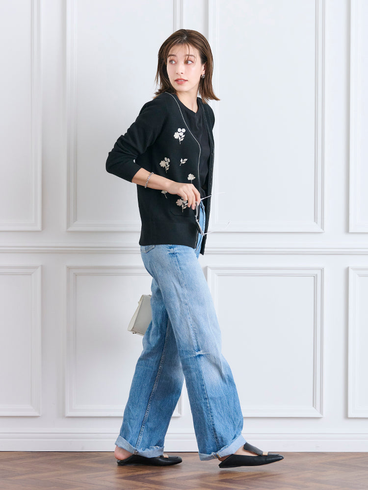 フラワー刺繍ニットアンサンブルワンピース |【公式】Chesty