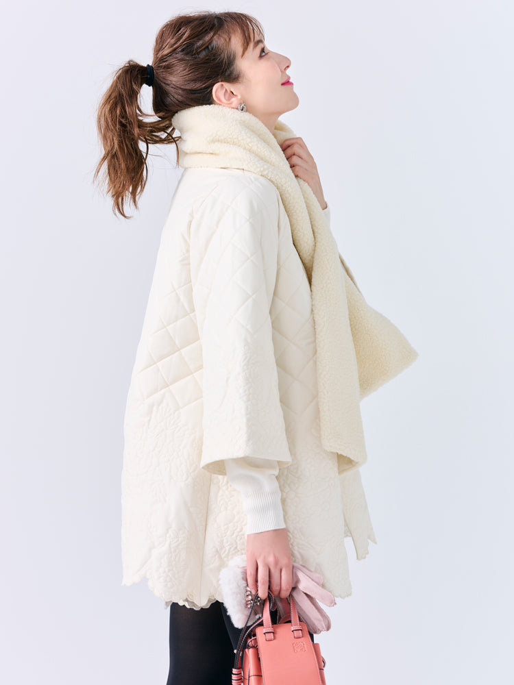 キルティングボアマフラー