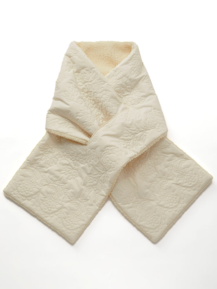 キルティングボアマフラー