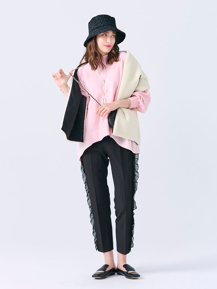 キルティングボアマフラー