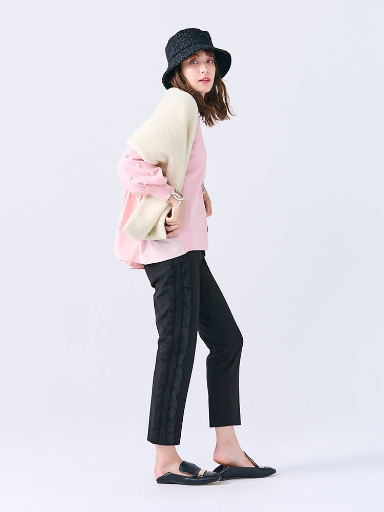 キルティングボアマフラー