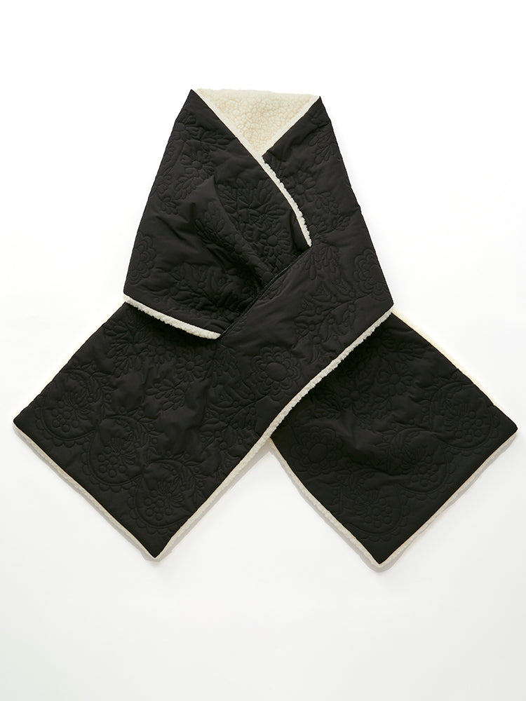 キルティングボアマフラー