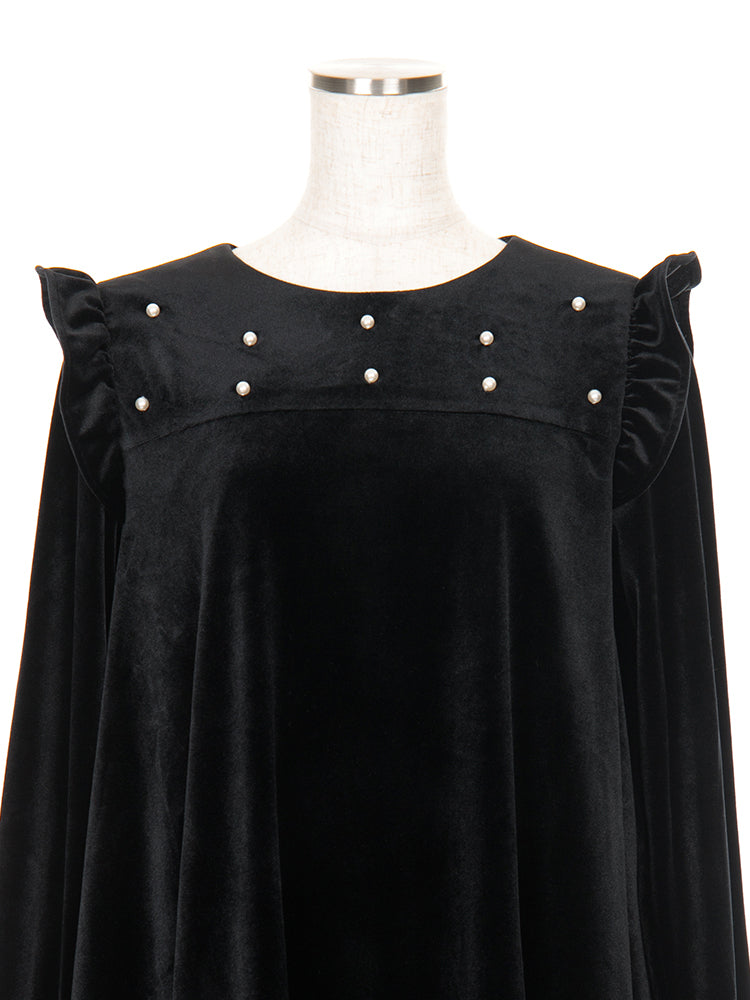 Ayano×Chesty チェスティ　ベロアリボンパールワンピース Ayano×Chesty ベロアリボンパールワンピース |【公式】Chesty