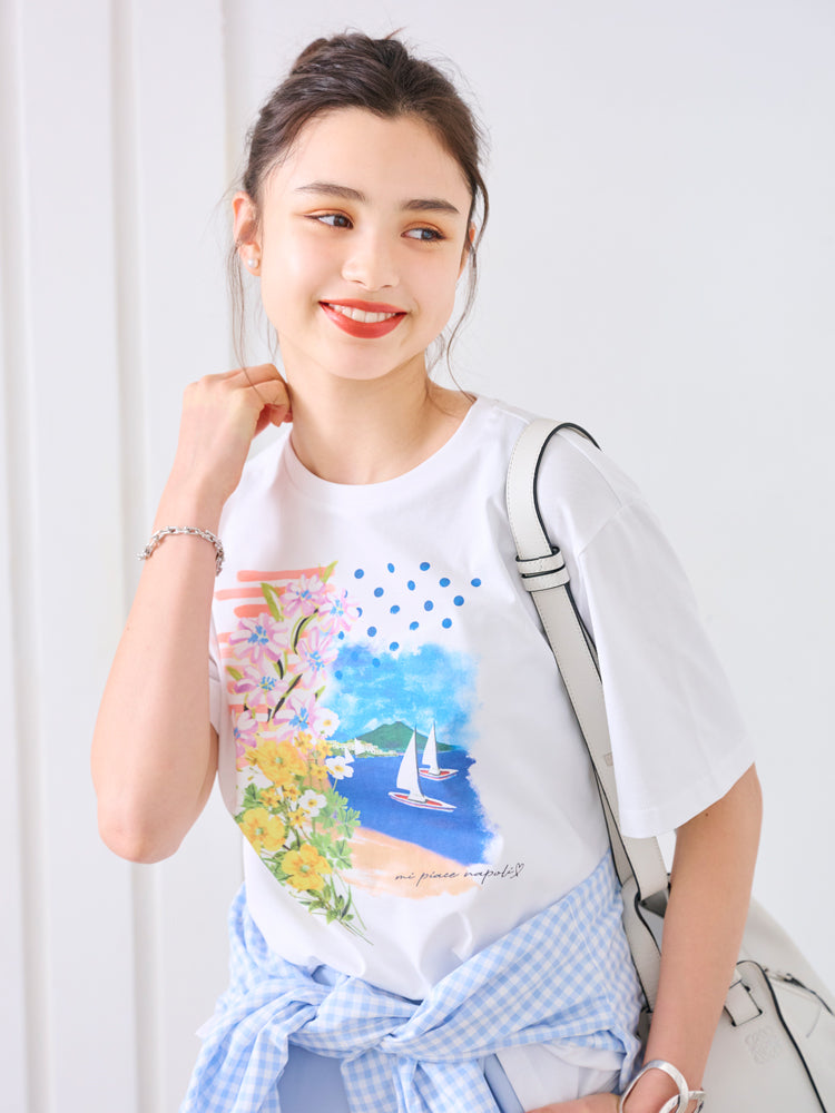 chesty フラワースリーブTシャツ フラワーモチーフTシャツ |【公式】Chestyオンラインショップ
