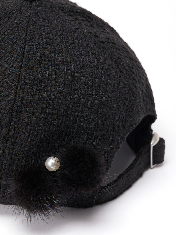 ファーポンポンツイードキャップ |【公式】Chestyオンラインショップ