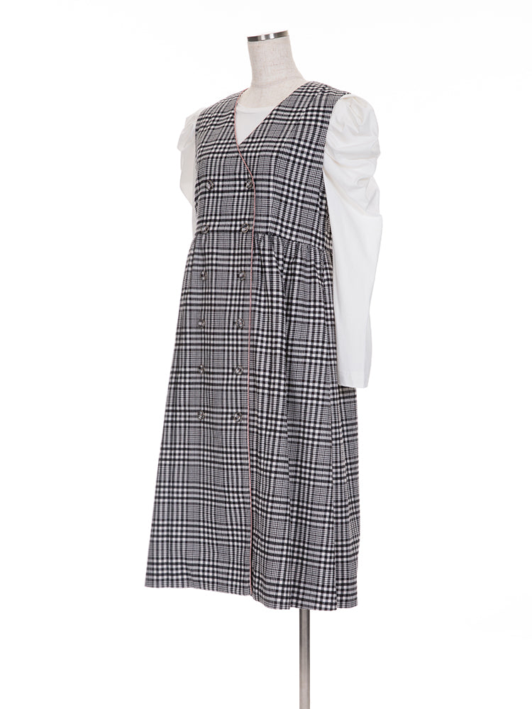 2wayブラウス付きラメラインワンピース |【公式】Chestyオンラインショップ