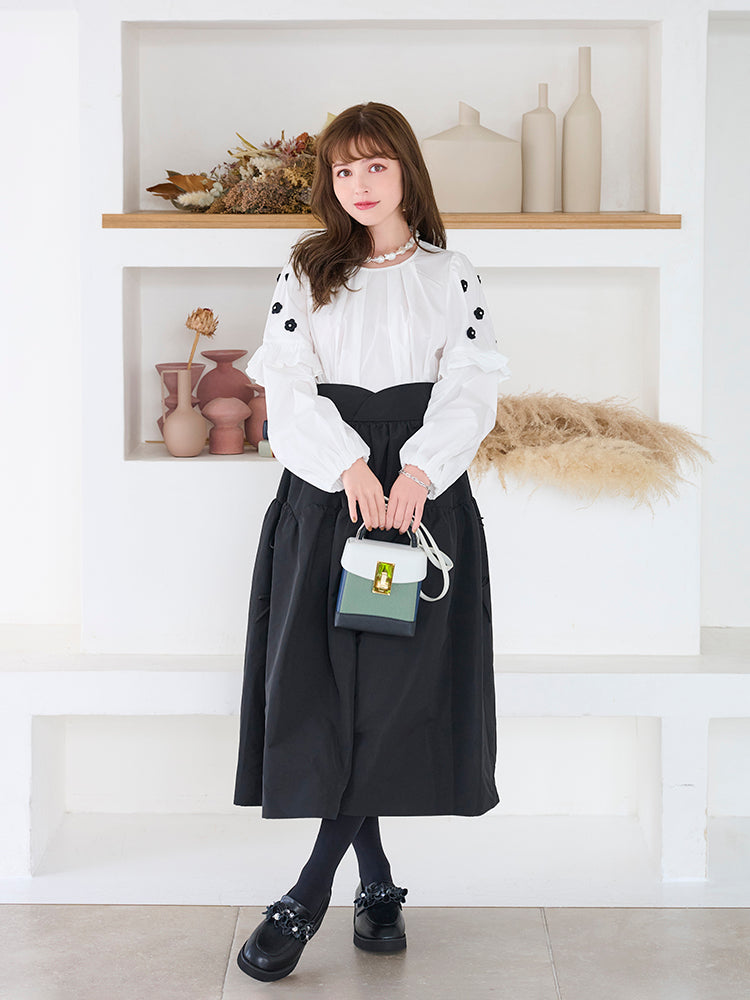 チェスティ　フラワースリーブブラウス　ホワイト　サイズ1 フラワースリーブブラウス |【公式】Chestyオンラインショップ